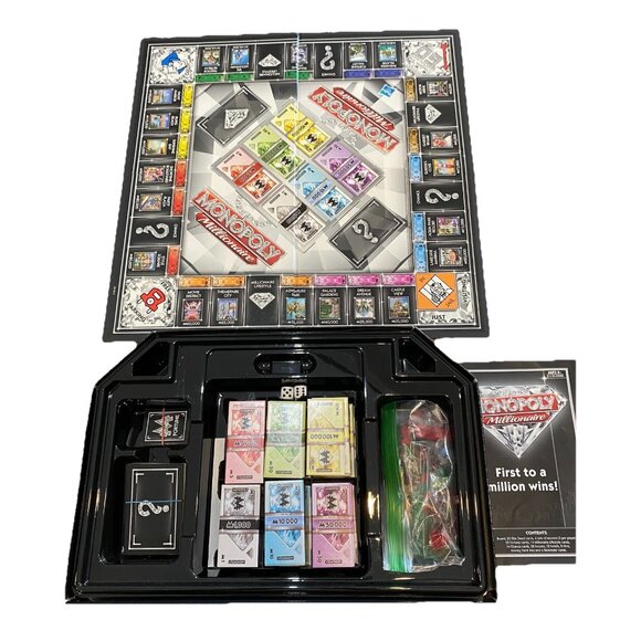 Monopoly Millionaire Edition Board Game Hasbro Parker Brothers READ - Picture 3 of 3